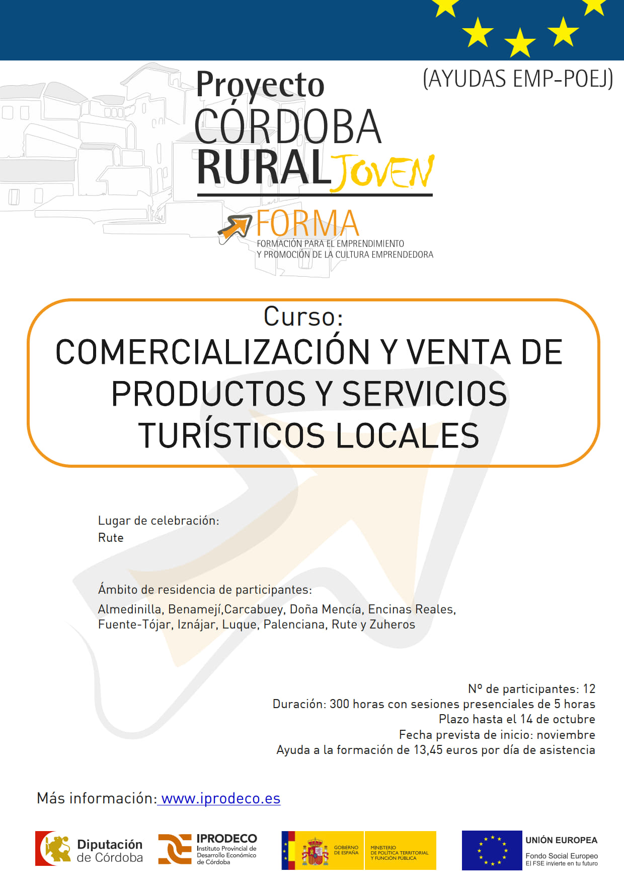 Cartel Proyecto Córdoba Rural Joven Forma