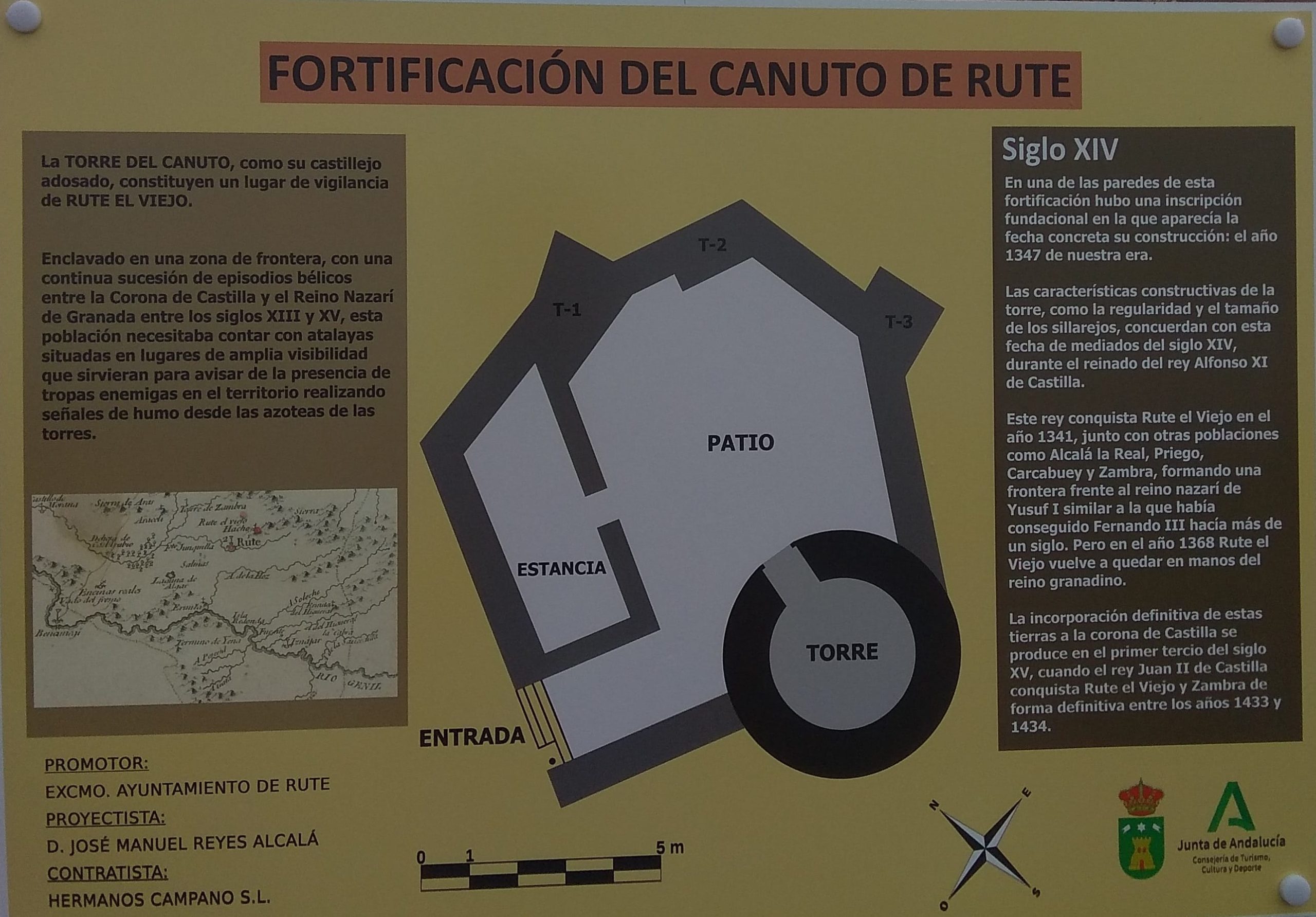 Cartel Fortificación del Canuto de Rute